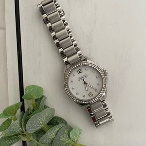 Silver Coach stainless steel watch